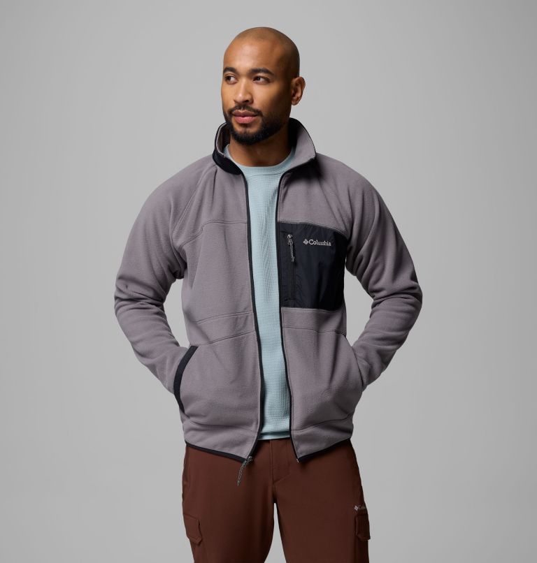 Veste en Polaire Renforcée Fast Trek Homme, Color: City Grey, Black, image 5