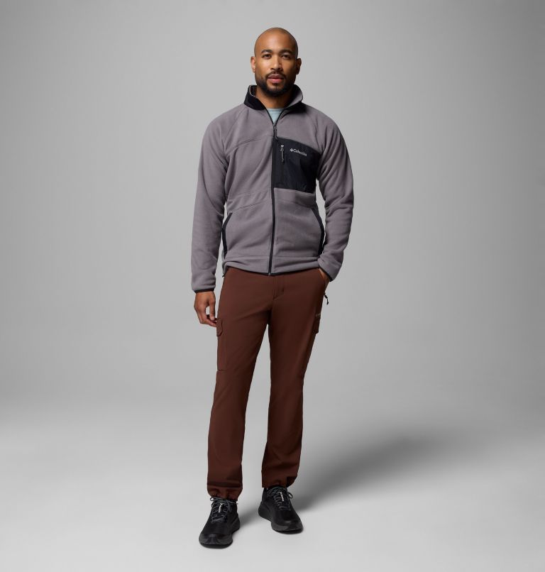 Veste en Polaire Renforcée Fast Trek Homme, Color: City Grey, Black, image 2