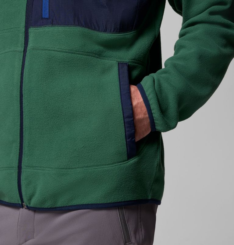 Fast Trek Overlay Full Zip | 375 | M, Color: Rain Forest, Coll Navy, image 7