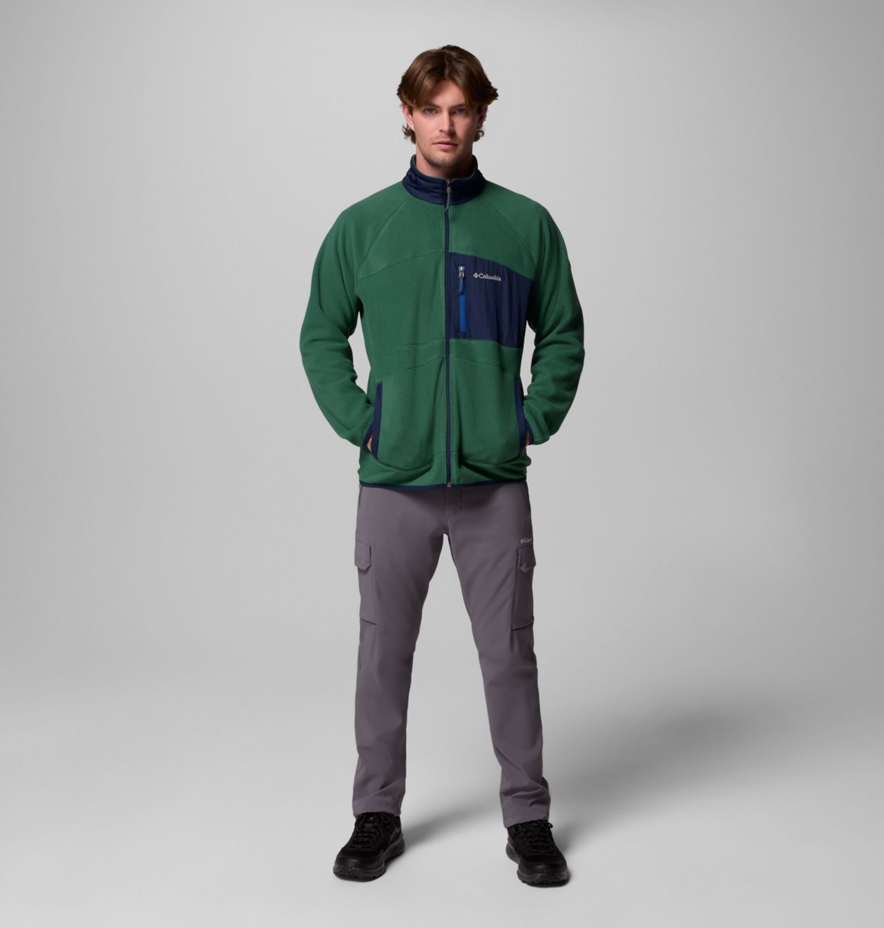 Men's Fast Trek™ Overlay Full Zip Fleece Jacket 2