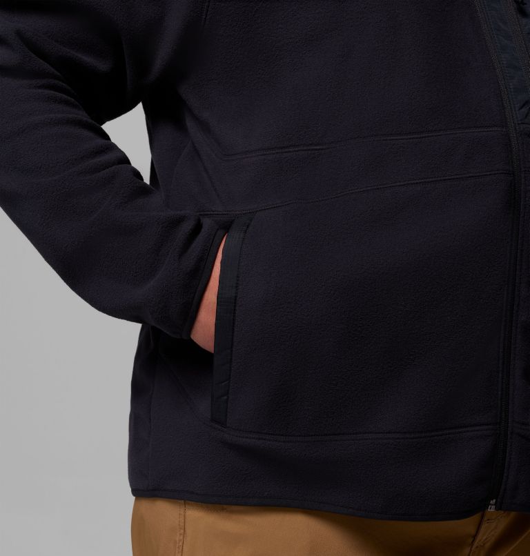 Men's Fast Trek Overlay Full Zip Fleece Jacket - Big, Color: Black, image 7