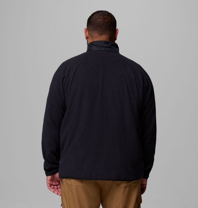 Men's Fast Trek Overlay Full Zip Fleece Jacket - Big, Color: Black, image 3
