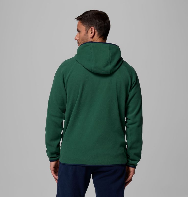 Men's Fast Trek Overlay Hooded Full Zip Jacket, Color: Rain Forest, Coll Navy, image 3