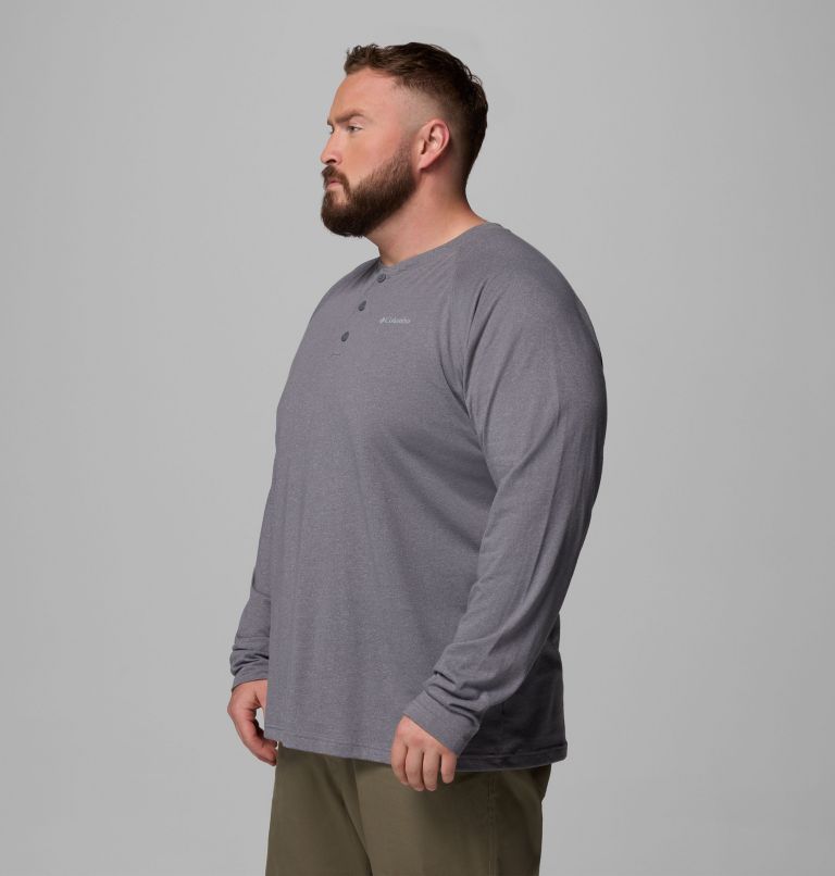 Thistletown Hills Raglan Henley | 023 | 4X, Color: City Grey Heather, image 4
