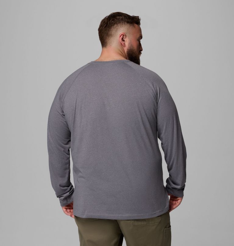 Thistletown Hills Raglan Henley | 023 | 4X, Color: City Grey Heather, image 3