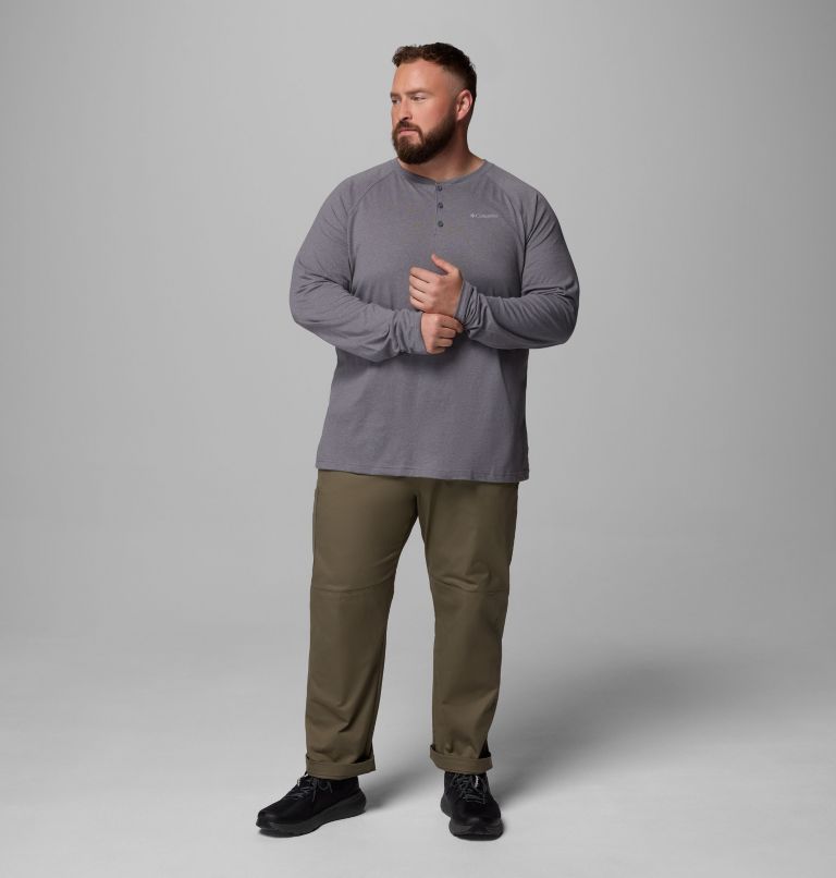 Thistletown Hills Raglan Henley | 023 | 4X, Color: City Grey Heather, image 2