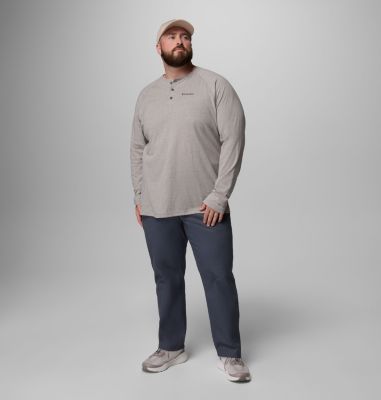 Men's Thistletown Hills Raglan Henley - Big, Color: Stone Green Heather, image 10