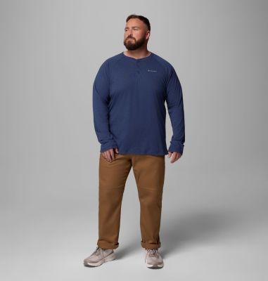 Men's Thistletown Hills Raglan Henley - Big, Color: Dark Mountain Heather, image 14