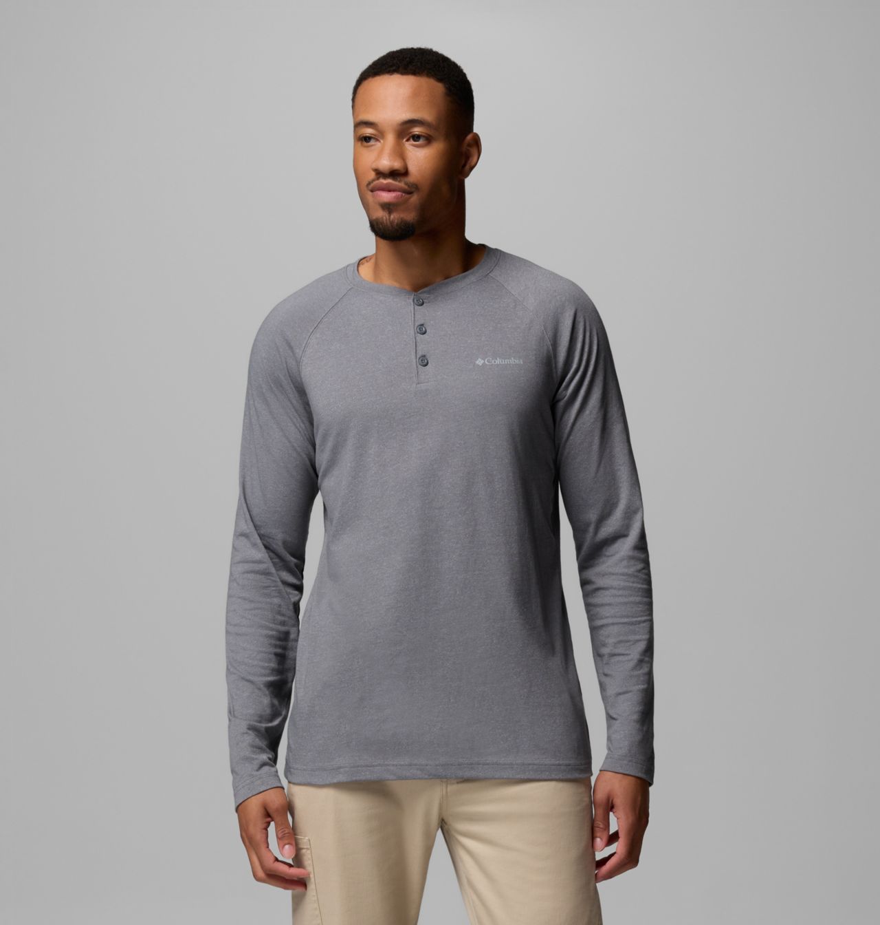 Haut à col henley raglan Thistletown Hills™ pour homme – Grandes tailles 1
