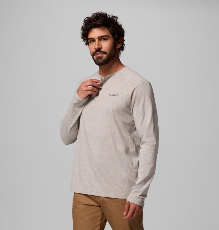 Thistletown Hills Raglan Henley | 397 | 2XT, Color: Stone Green Heather, image 4