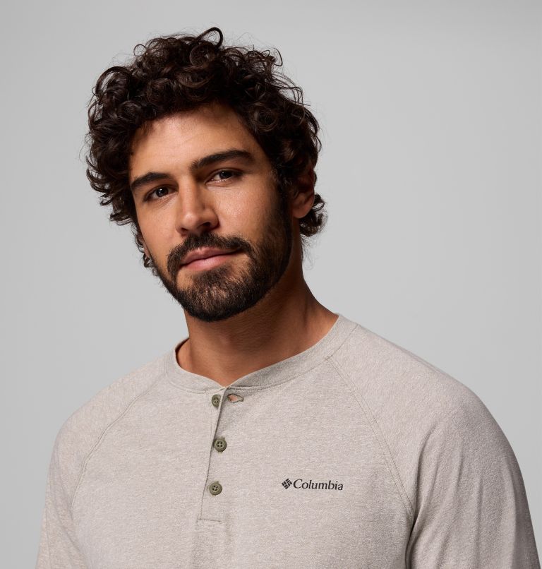 Thistletown Hills Raglan Henley | 397 | 2XT, Color: Stone Green Heather, image 5