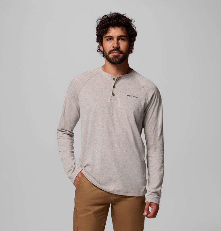 Thistletown Hills Raglan Henley | 397 | 2XT, Color: Stone Green Heather, image 1