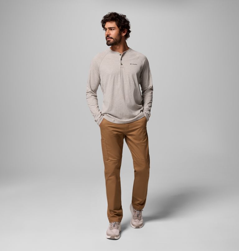 Thistletown Hills Raglan Henley | 397 | 2XT, Color: Stone Green Heather, image 2