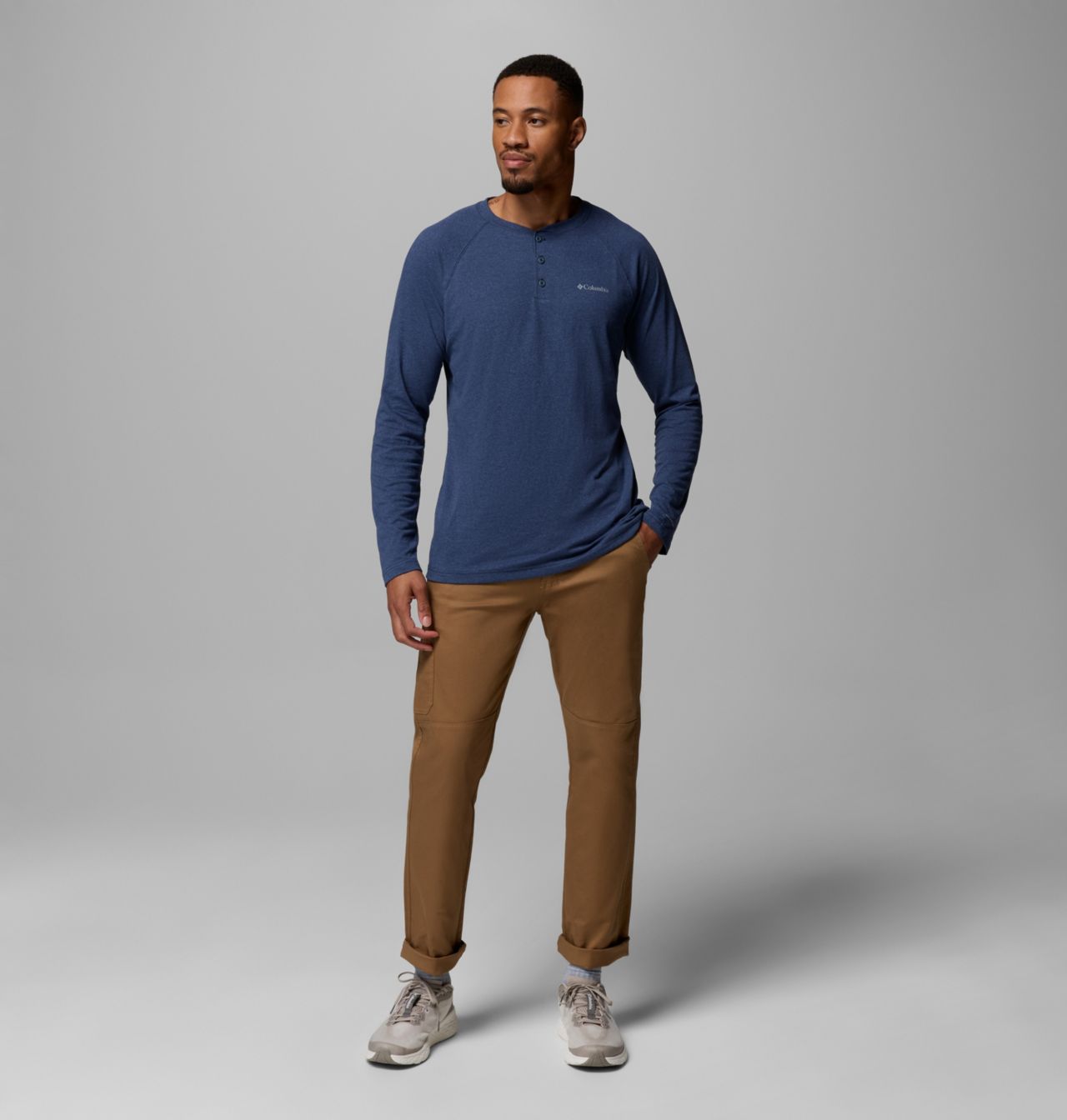 Haut à col henley raglan Thistletown Hills™ pour homme – Grandes tailles 2
