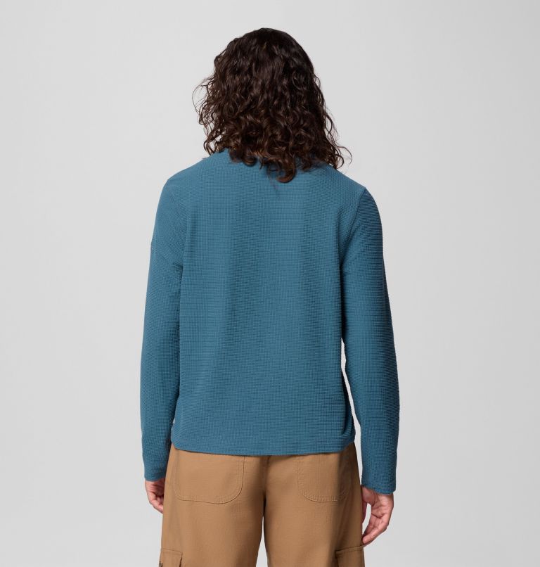 Women's Brea Falls Grid Crew Long Sleeve Shirt, Color: Everblue, image 3