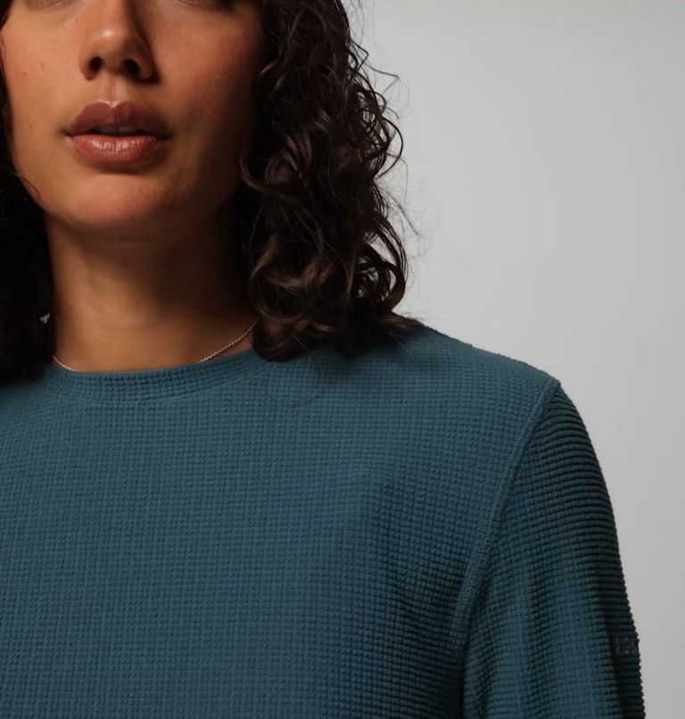 Women's Brea Falls Grid Long Sleeve Technical T-Shirt, Color: Everblue