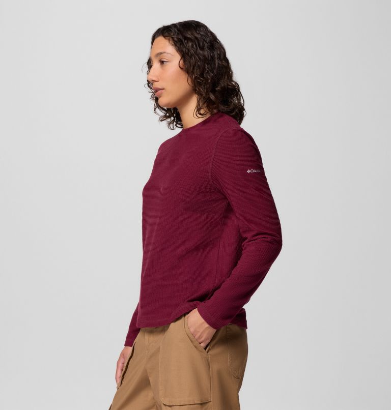 Brea Falls Grid Crew LS | 624 | XXL, Color: Rich Wine, image 4