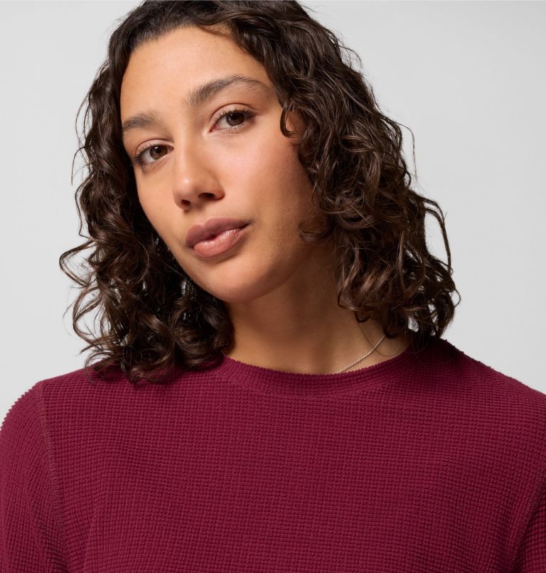 Brea Falls Grid Crew LS | 624 | XXL, Color: Rich Wine, image 5