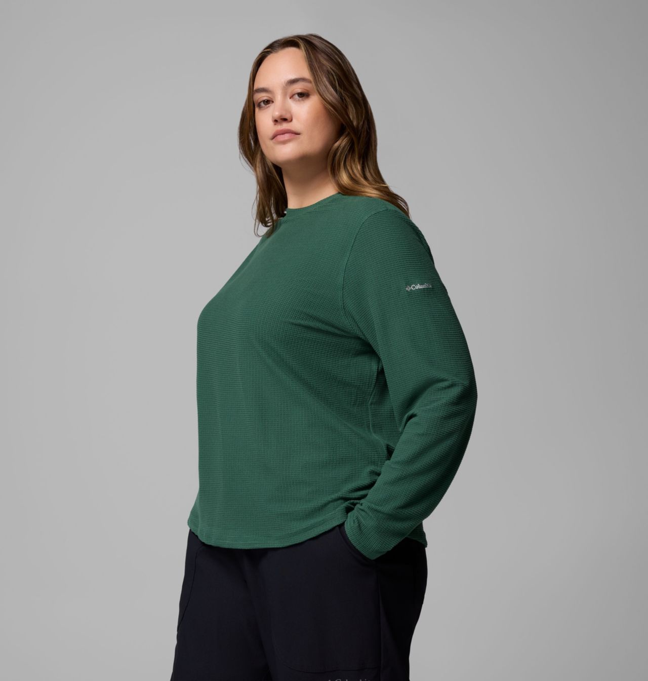 Women's Brea Falls™ Grid Crew Long Sleeve Shirt - Plus Size 4