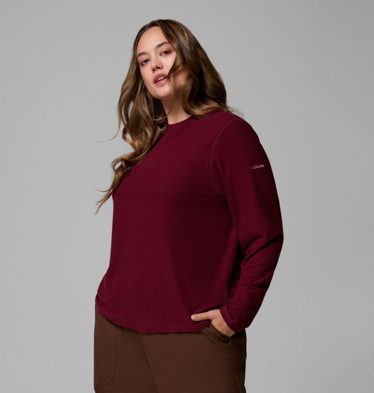 Brea Falls™ Grid Crew LS | 624 | 3X 4