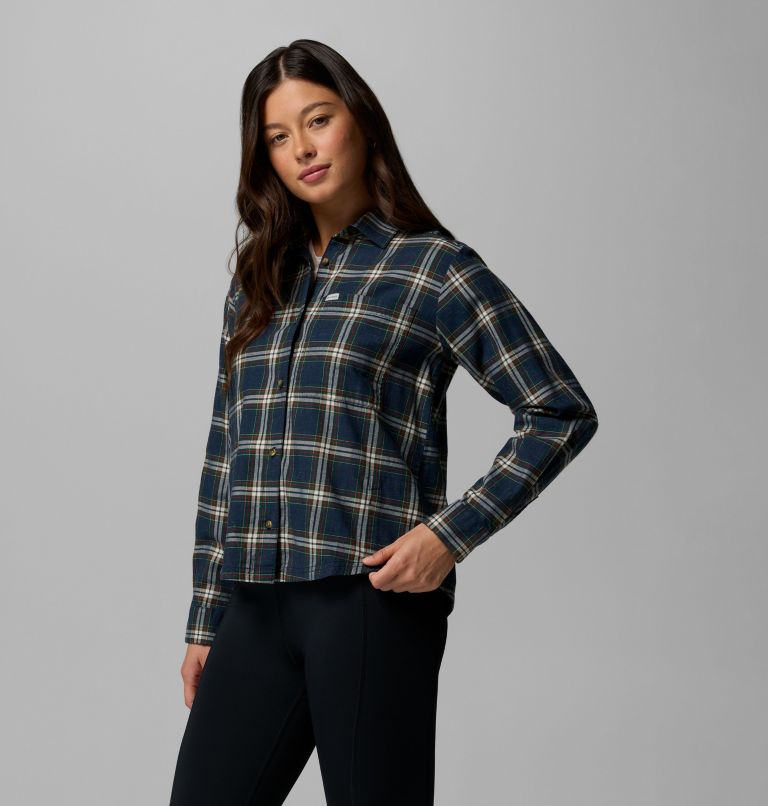 Blue Point Creek Woven LS Shirt | 464 | M, Color: Collegiate Navy Everyday Tartan, image 4