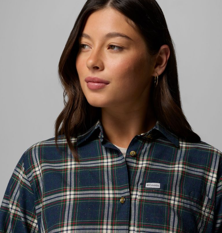 Blue Point Creek Woven LS Shirt | 464 | M, Color: Collegiate Navy Everyday Tartan, image 6