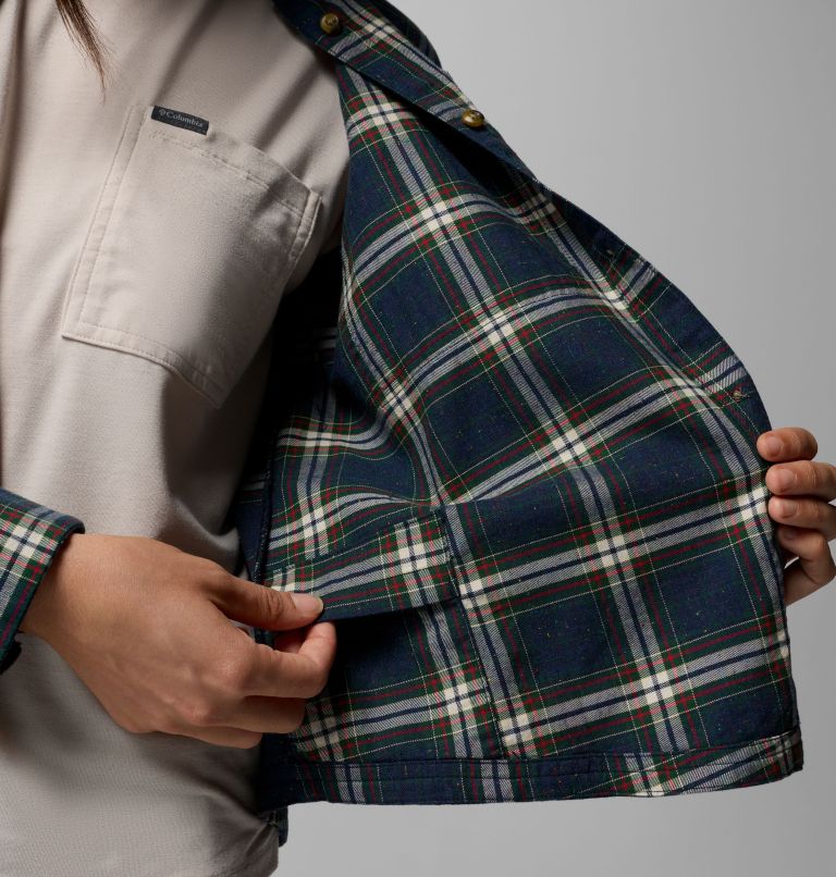 Blue Point Creek Woven LS Shirt | 464 | M, Color: Collegiate Navy Everyday Tartan, image 7