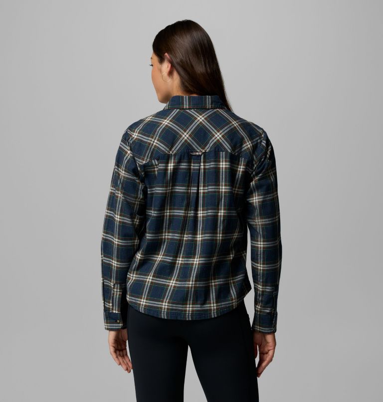 Blue Point Creek Woven LS Shirt | 464 | M, Color: Collegiate Navy Everyday Tartan, image 3
