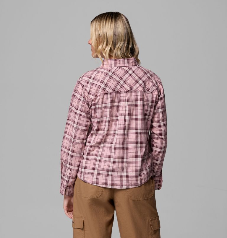Blue Point Creek Woven LS Shirt | 659 | XS, Color: Eraser Pink Everyday Tartan, image 3
