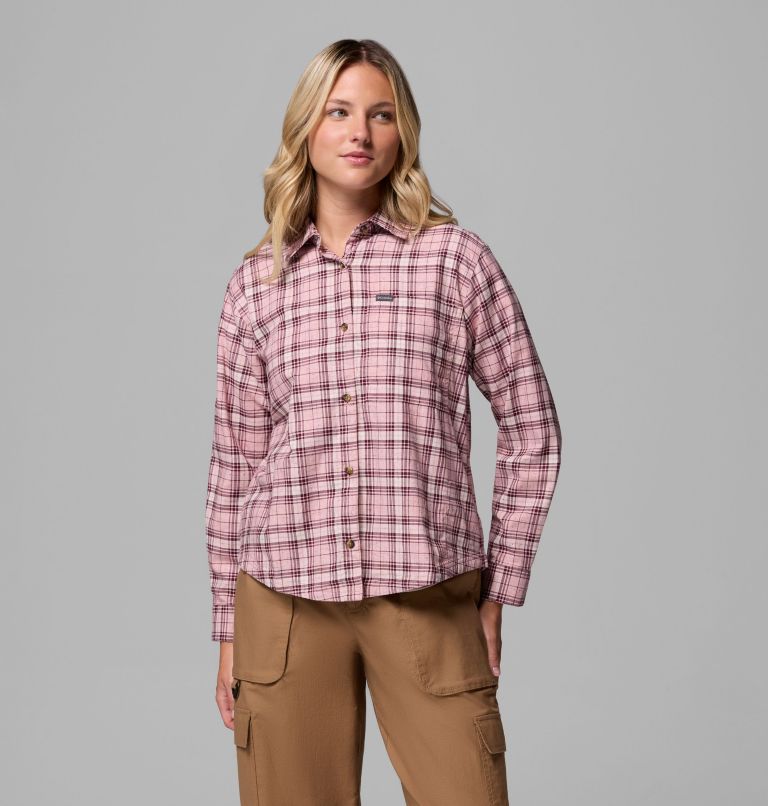 Blue Point Creek Woven LS Shirt | 659 | XS, Color: Eraser Pink Everyday Tartan, image 1