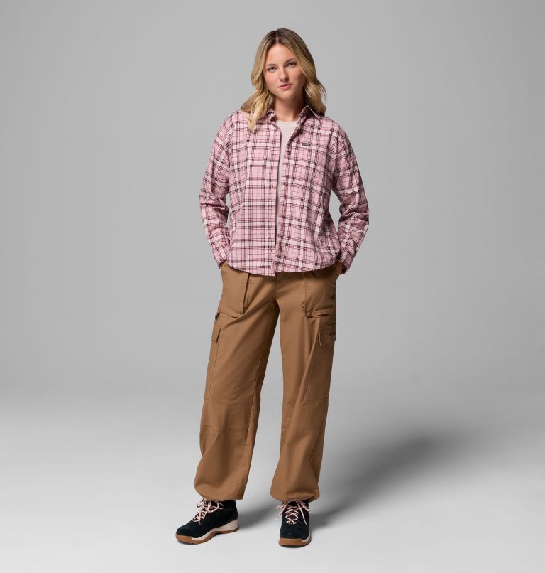 Blue Point Creek Woven LS Shirt | 659 | XS, Color: Eraser Pink Everyday Tartan, image 2