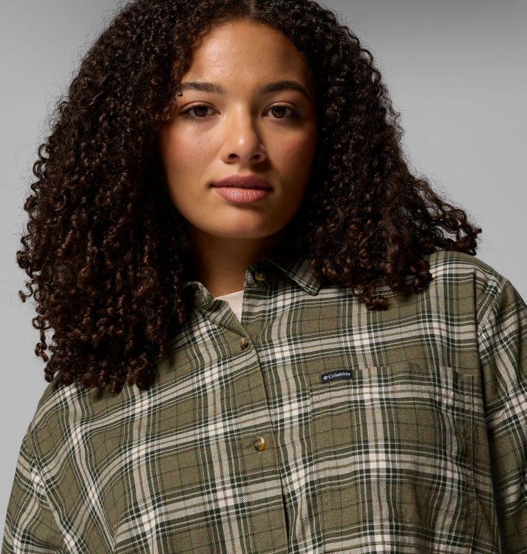 Blue Point Creek Woven LS Shirt | 397 | 3X, Color: Stone Green Everyday Tartan, image 6