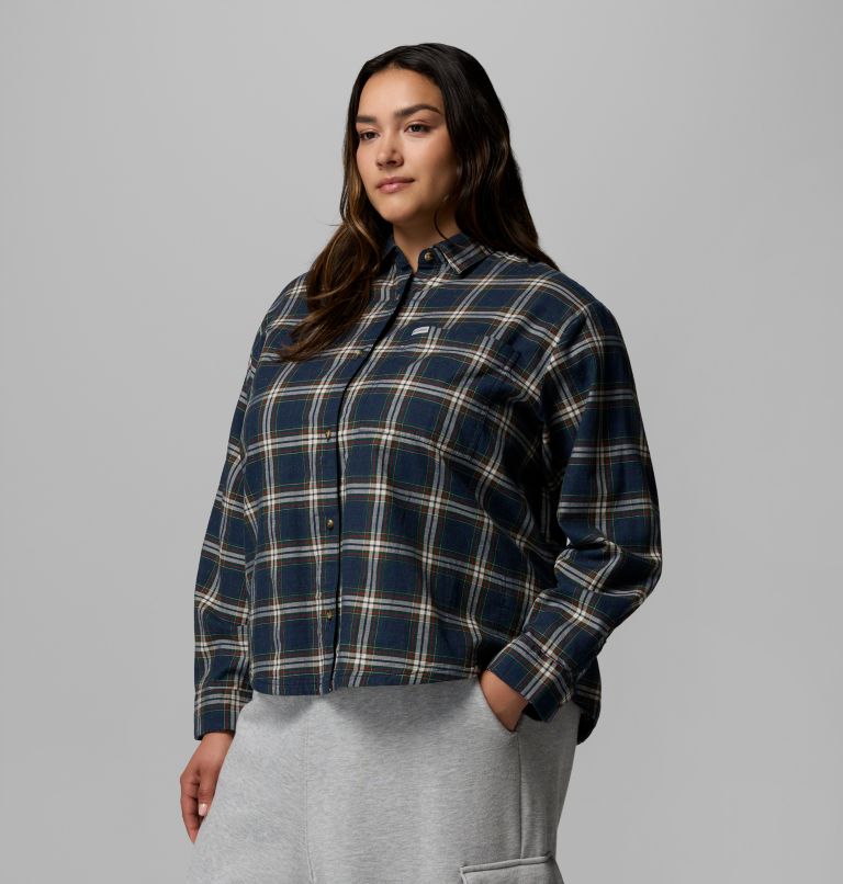 Blue Point Creek Woven LS Shirt | 464 | 3X, Color: Collegiate Navy Everyday Tartan, image 4