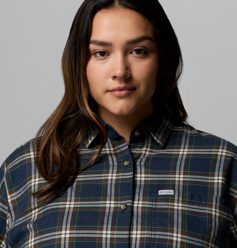 Blue Point Creek Woven LS Shirt | 464 | 3X, Color: Collegiate Navy Everyday Tartan, image 5