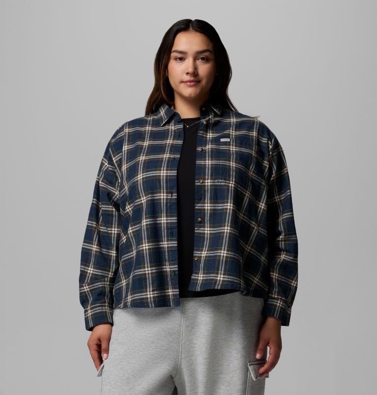 Blue Point Creek Woven LS Shirt | 464 | 3X, Color: Collegiate Navy Everyday Tartan, image 7