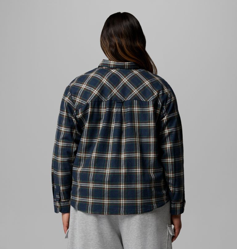 Blue Point Creek Woven LS Shirt | 464 | 3X, Color: Collegiate Navy Everyday Tartan, image 3