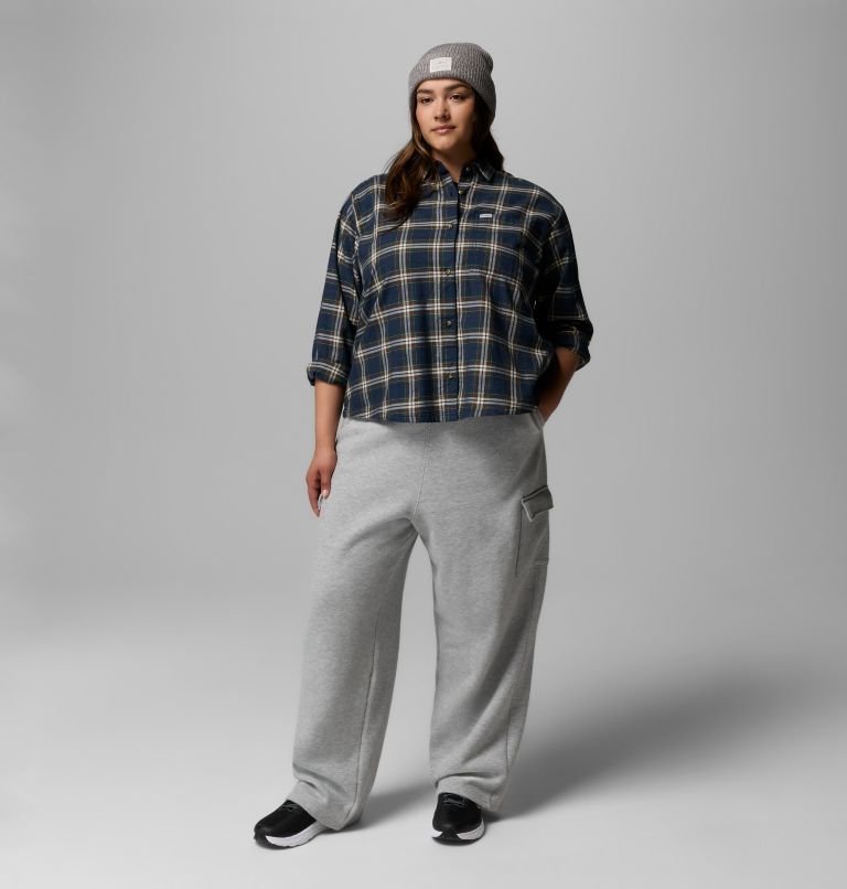 Blue Point Creek Woven LS Shirt | 464 | 3X, Color: Collegiate Navy Everyday Tartan, image 2