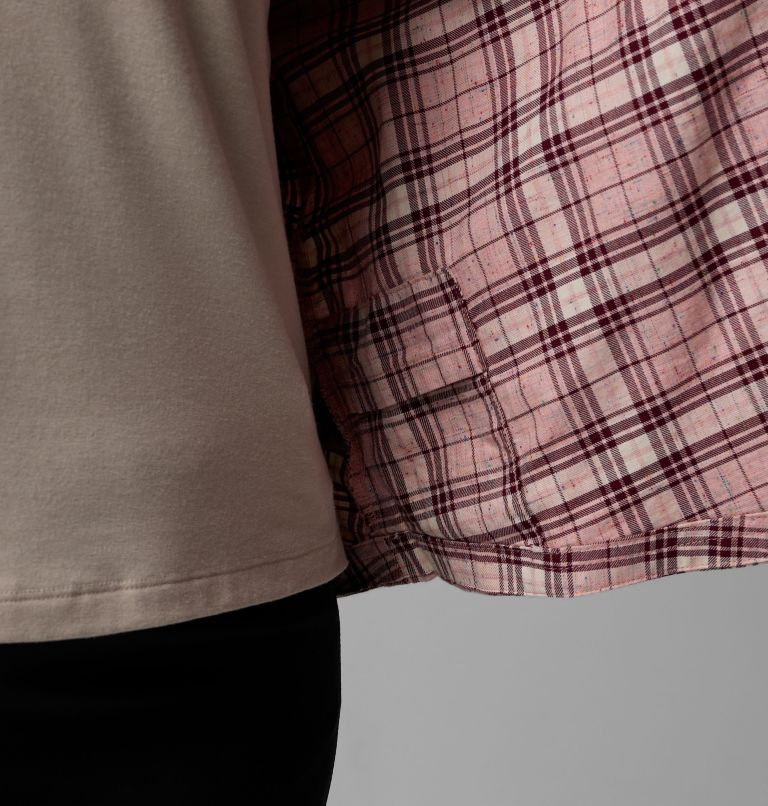 Blue Point Creek Woven LS Shirt | 659 | 2X, Color: Eraser Pink Everyday Tartan, image 7
