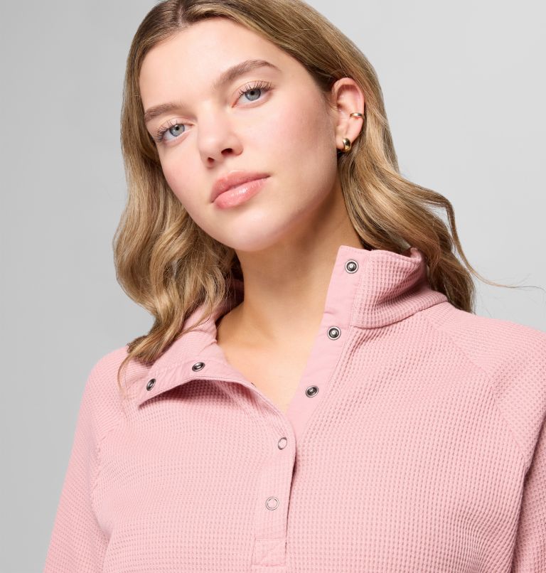 T-shirt Gaufré Semi-boutonné Holly Hideaway Femme, Color: Eraser Pink, image 5