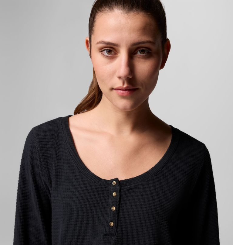 Brea Falls Grid Henley LS | 010 | XXL, Color: Black, image 5