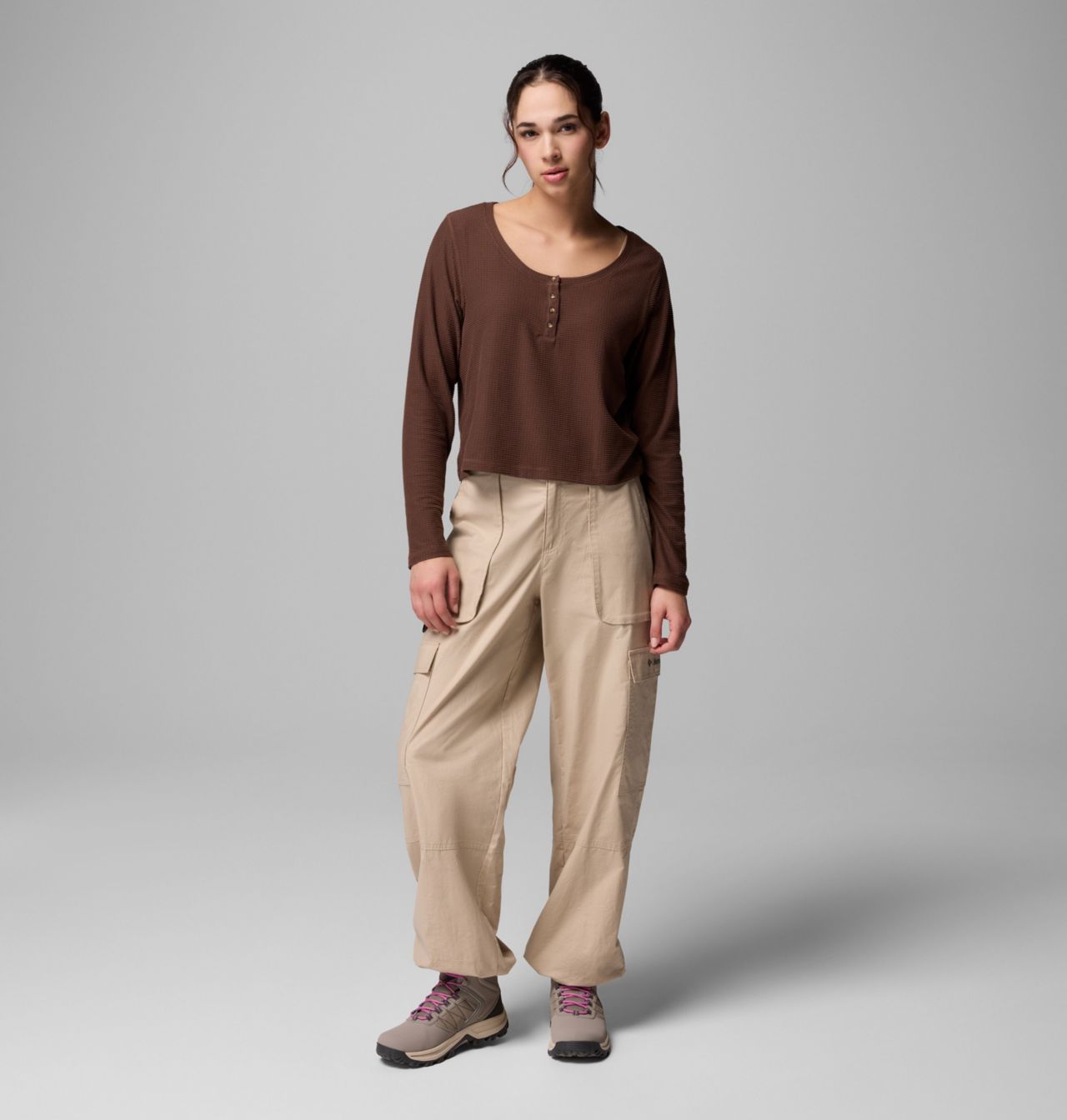 Chemise à manches longues et à col henley Grid Brea Falls™ pour femme 2