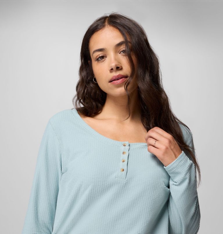 Brea Falls Grid Henley LS | 461 | XS, Color: Crushed Blue, image 5