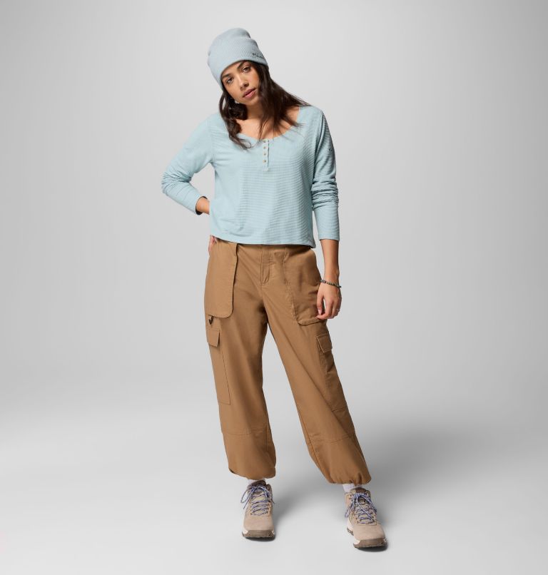 Brea Falls Grid Henley LS | 461 | XS, Color: Crushed Blue, image 2