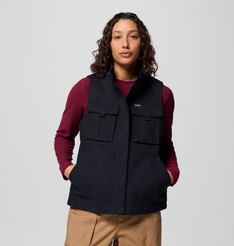 Women's Brea Falls Vest, Color: Black, image 5