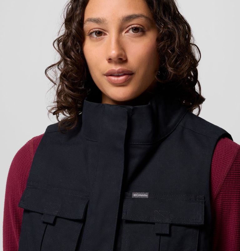 Women's Brea Falls Vest, Color: Black, image 7
