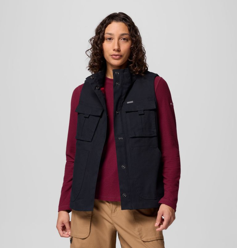 Women's Brea Falls Vest, Color: Black, image 1