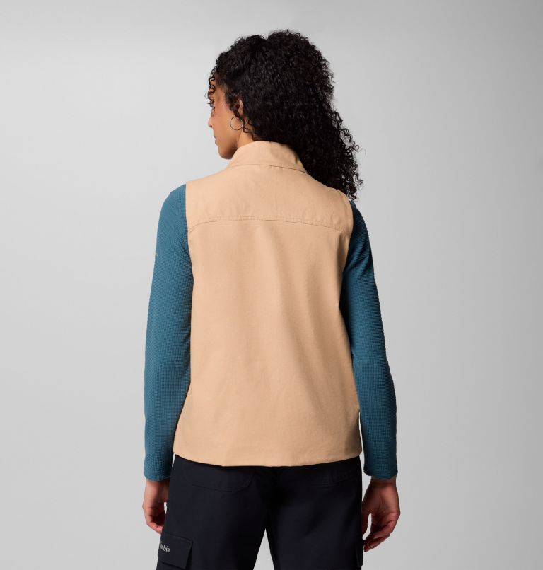 Women's Brea Falls Vest, Color: Canoe, image 3