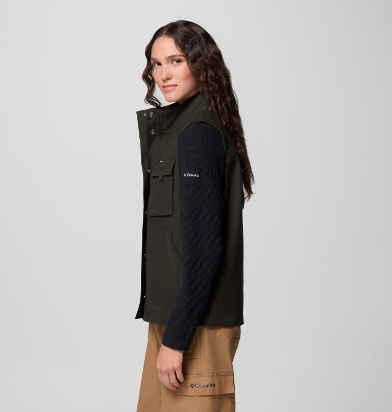 Women's Brea Falls Vest, Color: Greenscape, image 4