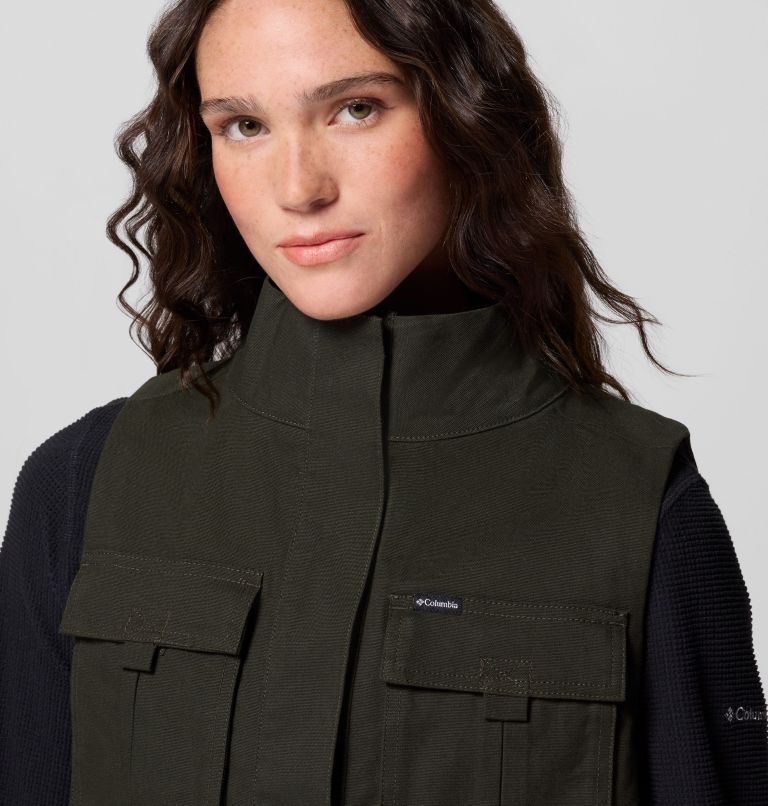 Women's Brea Falls Vest, Color: Greenscape, image 7