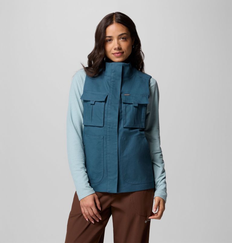 Women's Brea Falls Vest, Color: Everblue, image 5